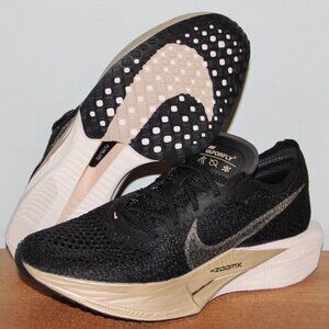 Nike ZoomX VaporFly Next% 3 Running Shoes Women 8 9 Black Metallic Gold
